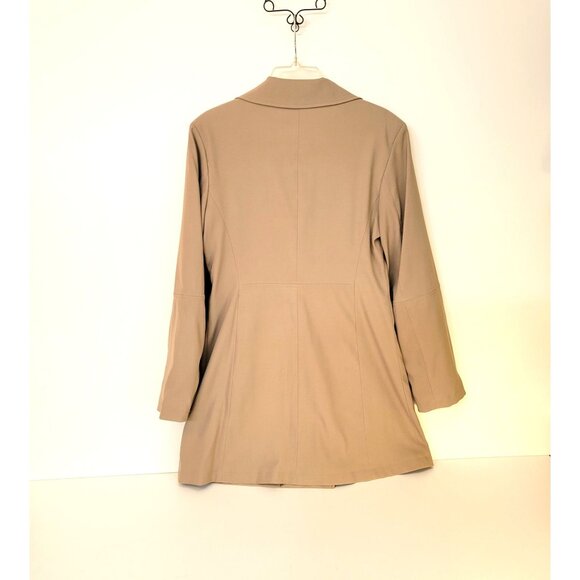 Esprit Tan Trench Coat Size Medium - Picture 3 of 5